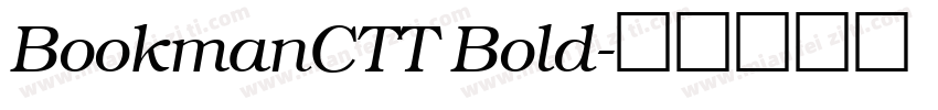 BookmanCTT Bold字体转换